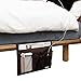 4 Pockets Tidy Bedside Caddy Organizer Hanging Storage Mattress Armrest Chair Desk TV Remote Controller Holder Bag Table Cabinet Magzine Book Cellphone iPad Pouch for Dorm Bedroom