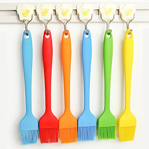 Pastry Brushes Food Grade Silicone Basting Brush With High Temperature Barbecue Oil Brush Baking Pancake Brush Kitchen 6 Sets