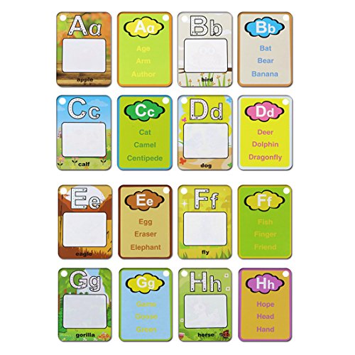 Coolplay Water Drawing Painting Writing Ring Card Board Magic Pen Doodle Toy Gift - Splash Cards -26 Alphabet