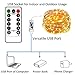 LED String Lights USB Plug-in Fairy Lights with Remote, 2 Pack 100 LED Copper Wire Lights, 8 Modes Dimmable Twinkle Star Fairy Lights Bedroom Party Decoration Wedding (Warm White)