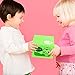 Peradix Money Bank Stealing Coin Cat Box Kitty Piggy Bank, Automatic Eating Coin Money Bank Saving Box Gift for Toddlers Children, English Speaking, Upgrade Green Color