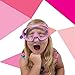Candy Stone Mask Goggles For Kids by Bling2O - Anti Fog, No Leak, Non Slip and UV Protection - Pink Cove Colored Fun Water Accessory Covers Nose and Includes Hard Case