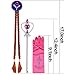 ANNTOY Princess Dress Up 7 Pcs Anna Costume Crown Gloves Wig Wand Cloak Mask Princess Accessories for Girls(Red)