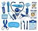 Liberty Imports Deluxe Blue Doctor Nurse Medical Kit Playset for Kids - Pretend Play Tools Toy Set