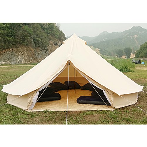 PlayDo 4Season Waterproof Cotton Canvas Bell Tent Wall Yurt Tent with