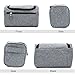 Travel Toiletry Bag Waterproof Zip Organizer Hanging Cosmetic Makeup Shower Bag With Large Compartment for Men Women for Trip Vacation Gym (Denim Grey)