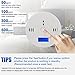 Carbon Monoxide Detector Alarm Pack 2, CO Gas Sensor Detector with Digital Display Alarm Clock Warning for Home (3 AA Battery not Included) (Pack 2)
