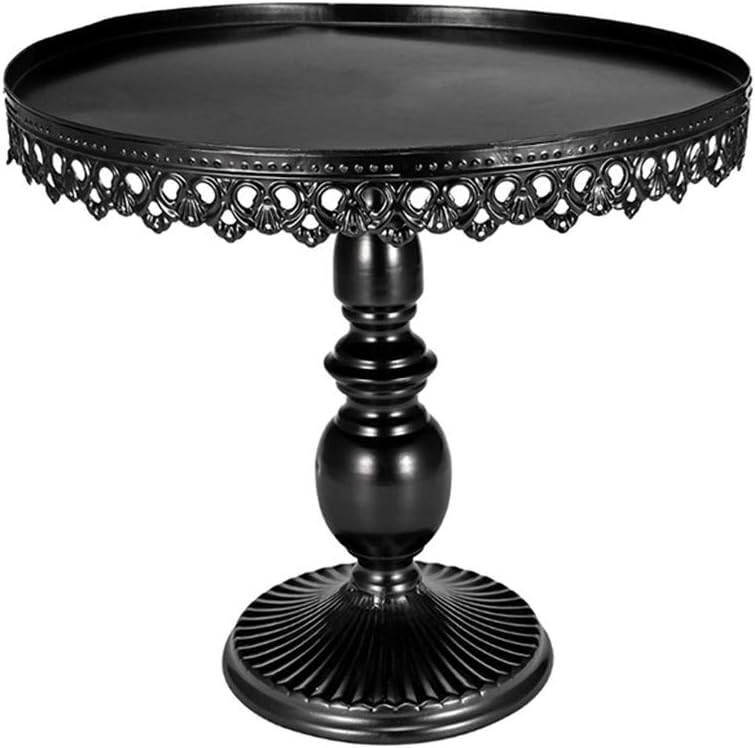 KOET Round Cake Stand Dessert Display Iron Plate Tray w/Detachable