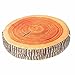 Rurah 3D Stump Shaped Pillow, Simulation Wood Cutting Board Shaped Wood Pillow For Decorative Seat Cushion