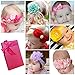 Elesa Miracle Infant Baby Girl Nylon Headbands and Bows Gift Box Set for Newborn Infant Toddler Kids