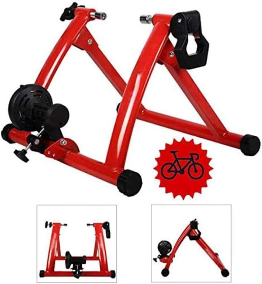 Magnetic Bike Trainer Stand for Indoor, Bicycle Turbo Trainer Bike Trainer Exercise Fitness Stationary Frame for Mountain & Road Bikes