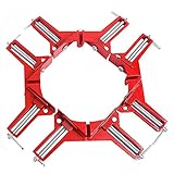Plum Garden 90 Degrees Right Angle Clamp 100mm Aluminium alloy Corner Clamp Picture Holder Woodworking Holder (4Pcs)