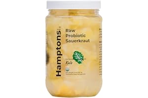 HAMPTONS BRINE Kraut-N-Kale Sauerkraut: raw fermented organic kraut, unpasteurised, probiotic-rich, gut shot, dairy and gluten-free