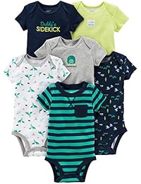 Baby Boys' 6-Pack Short-Sleeve Bodysuit