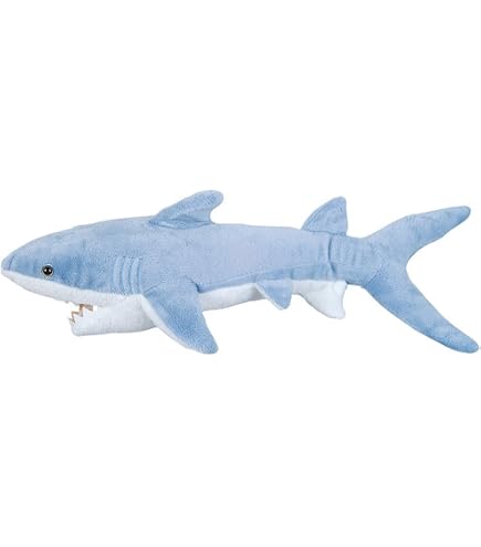 Adventure Planet - Set Of 2 Plush Sharks Mako And Hammerhead Shark - St￭ Animal -Ocean Life - Soft Cuddly Shark Week Tank Toy, 20in. And 19in. Set