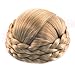 Small SizeSynthetic Hair Chignon Bun Donut Braided Hairpieces Scrunchie Clip in Hair Bun Extensions Straight Updo for Wedding Party Costume Women Beauty 6Colors avilable (#1011(Dark Ash Blonde))