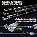 KastKing Blackhawk II Telescopic Fishing Rods, Casting 7ft 1in-Fast-MH Power