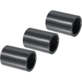 PATIKIL UPVC Pipe Fitting 1" Socket Schedule 80, 3 Pack Gray | Straight Coupling Adapter Connector