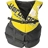 Hardcore Water Sports Adult Life Jacket Vest - US Coast Guard Approved Type 3 (Yellow Adult Universal)