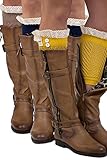 The Original 2 Button Lace Boot Cuffs Boutique Socks Brand by Modern Boho