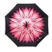 Ylovetoys Double Layer UV-Proof and Wind-Proof Inverted Umbrella for Car Outdoor, Pink Flower