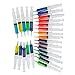 Jello Shot Syringes with Lids and Cleaning Brush - 32 Reusable Party Shooter Injectors (Extra Large 2.0oz) great for Bachelorette party, Birthdays, Graduations, and Holiday parties