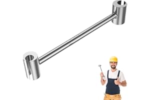 JQHUJNY Door Hinge Gap Adjusting Wrench Tool, Upgraded Rolled Steel Door Hinges Adjustment Tool, 14-19mm Gap Adjusting Wrench, Rust-Proof Door Jamb Hinge Jig for Residential, Fire Doors, Light Sliver