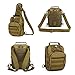 X-Freedom Military Tactical Sling Daypack Chest Travel Shoulder Bag For Hunting, Camping, Dark Brown