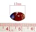 Housweety 50 Mixed Millefiori Glass Lampwork Oval Spacer Bead