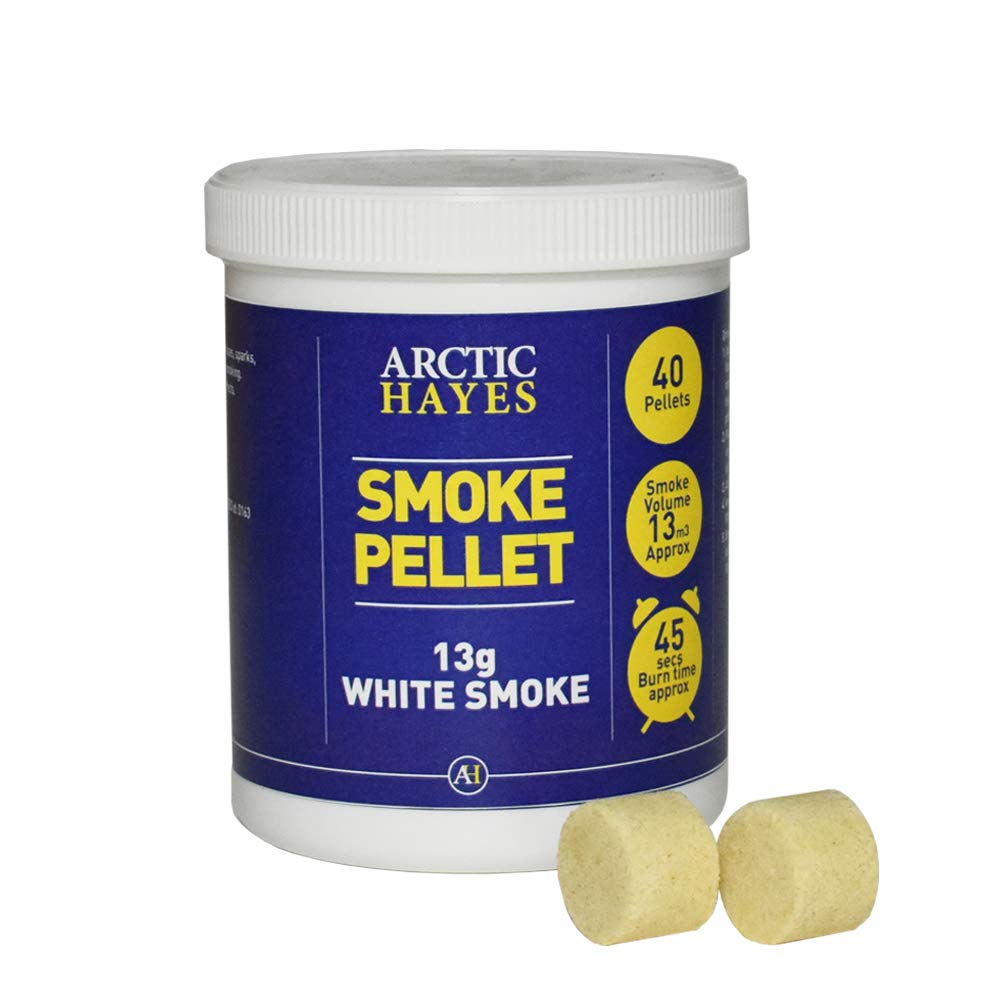 Arctic Hayes 333013C AX White Smoke 40-Pieces Pellets Tub