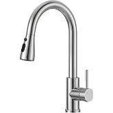 VFAUOSIT Kitchen Faucet with Pull Down Sprayer, Modern Bar Sink Faucet | Lead-Free NSF 61/372 &amp; cUPC, 3 Spray Modes, 20in Retractable Hose, Cold-Start Safety, 10min Tool-Free Install