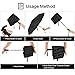 Windproof Travel Compact Umbrella 12 Ribs Automatic Open/Close Black Large Folding Portable