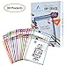 Alfabeto Pack of 30 Dry Erase Pockets - 10 Colors - Reusable Dry Erase Sleeves - Perfect for Classroom Organization - Teaching/School Supplies - Oversized 10 X 13 inches