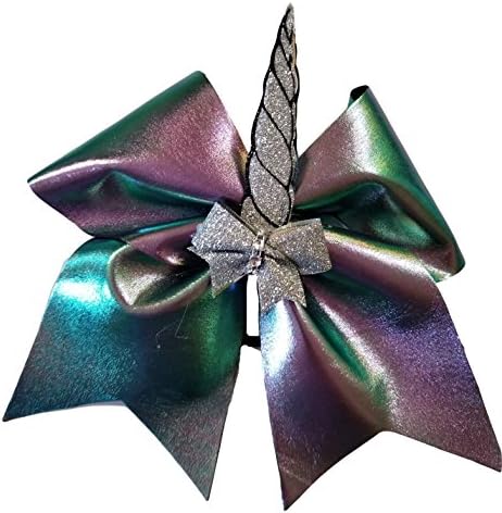 Cheer bows colorful Hologram Unicorn Sparkly Hair Bow