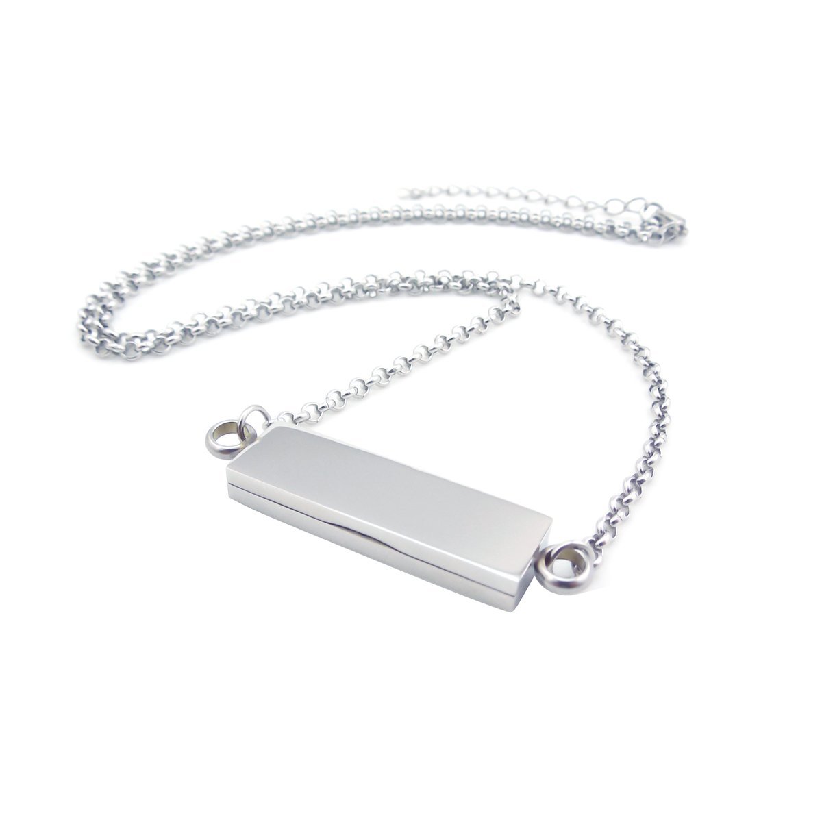 NewStar Women Diffuser Necklaces Inspirational Bar Pendant Necklace -Blessed