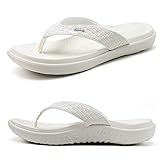KuaiLu Womens Flip Flops Ladies Yoga Mat Comfortable Walking Thong Sandals With Plantar Fasciitis Arch Support Slip On Indoor Outdoor For Summer