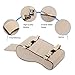 Car Center Console Comfort Support Armrest Cushion PU Leather & Memory Foam Pad (Beige)