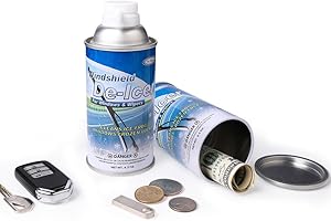 Mealivos Fake Spray Can Safes Diversion Secret Stash Safes Metal Bank (Light blue)