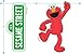 Popfunk Sesame Street Elmo Face Halloween Costume T-Shirt & Stickers - (Large), Elmo Red