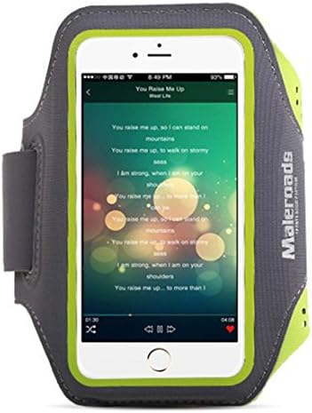 iPhone 6 Sports Armband, Lightweight and Sweat-proof for Running Fitness (5.5" Green)