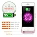Leadtry 4200mah Iphone 5 5s 5SE Universal Slim Case Rechargeable Portable Charger Case Outdoor Moving External Battery Backup Case Cover with 4 LED Lights Built-in Pop-out Kickstand Holder (Rose)