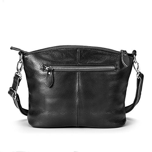 Lecxci Genuine Leather Crossbody Purse Zipper Makeup Wallet Shoulder Bag for Lady Buy Online