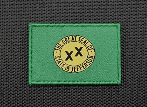 Jefferson State Flag Woven Morale Patch