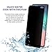 Omnifense Galaxy S10 Plus Privacy Screen Protector Full Adhesive Plastic Soft Film [Support Ultrasonic Fingerprint], 2-Way Anti Spy Nano Shield (NOT Tempered Glass) for Samsung Galaxy S10+ [2-Pack]