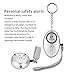 2 Pack Emergency Personal Security Safety Alarms Self-Defense Electronic Device 130DB Decibels with Pripaso LED Flashlight for Women, Elderly, Rape, Jogger, Student, as a Bag Decoration