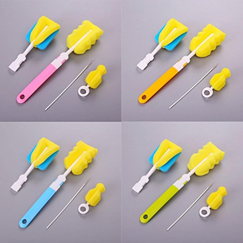 image for angel3292 4Pcs/Set Sponge Newborn Baby Milk Bottle Pacifier Spout Tube