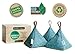 Bamboo Charcoal Air Purifying Bag by Purely Basic (Set of 3) | Activated Charcoal Odor Absorber | Natural Air Purifier & Freshener for Home, Car, Garage, Pet Areas & More | Organic Room Deodorizer