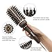 FIXBODY Round Barrel Anti-Static Hair Brush with Boar Bristles, Nano Thermal Ceramic Coating & Ionic Tech for Hair Drying, Styling, Curling, Straightening, Hair Volume and Shine (43mm-4)