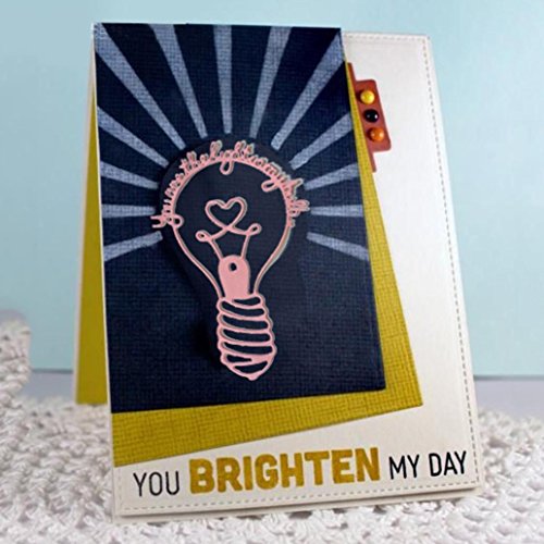 Vanvler Metal Cutting Dies Stencils Scrapbooking Embossing DIY Crafts (J bulb)