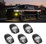 KOMAS 5pcs Black Smoked Lens 16 LED Cab Roof Marker